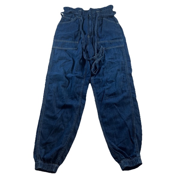 Polo Ralph Lauren Pants Women's 24 Tencel Linen Jogger Elastic Waist Belted - Picture 3 of 10